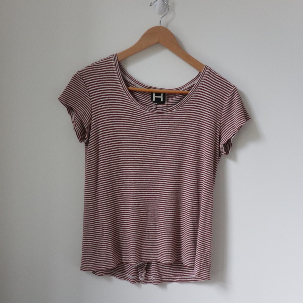 Burnt Orange Stripped T-shirt